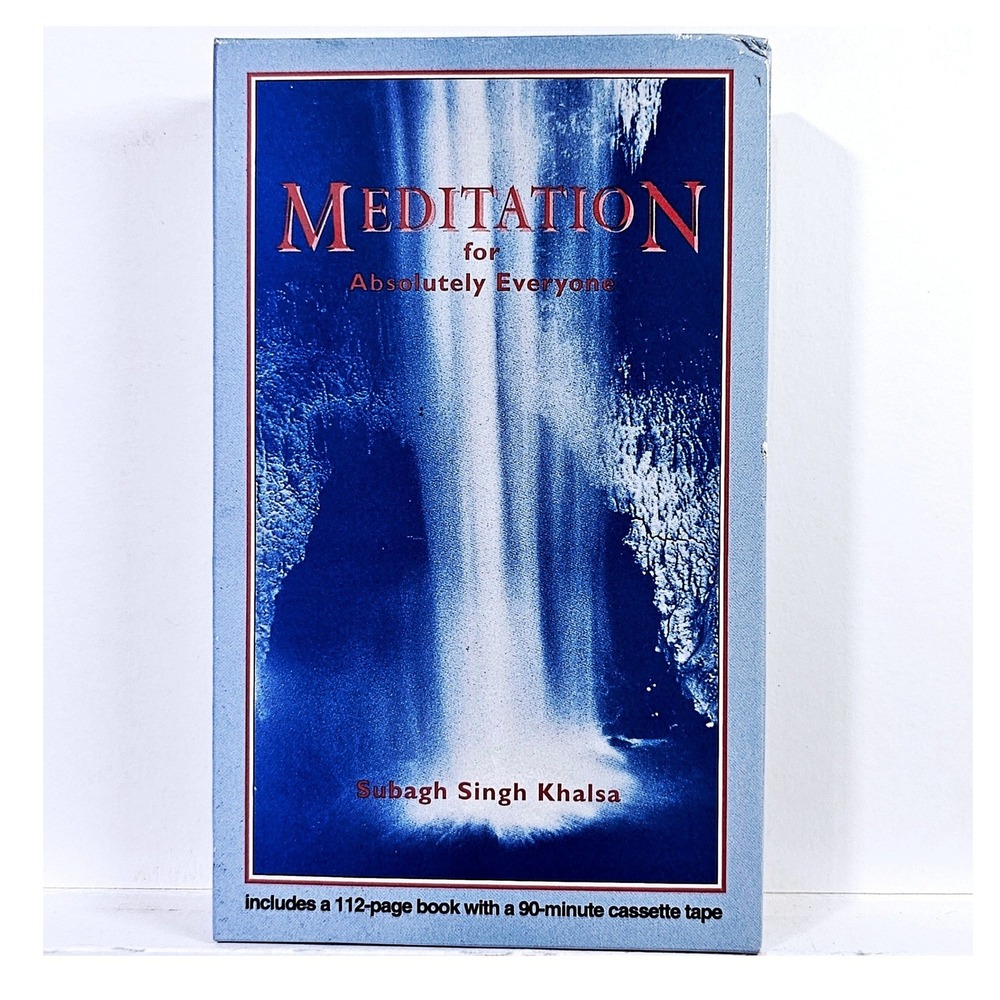 Subagh Singh Khalsa Meditation Book & Cassette‎ 1991 Yoga Mindfulness Tuttle